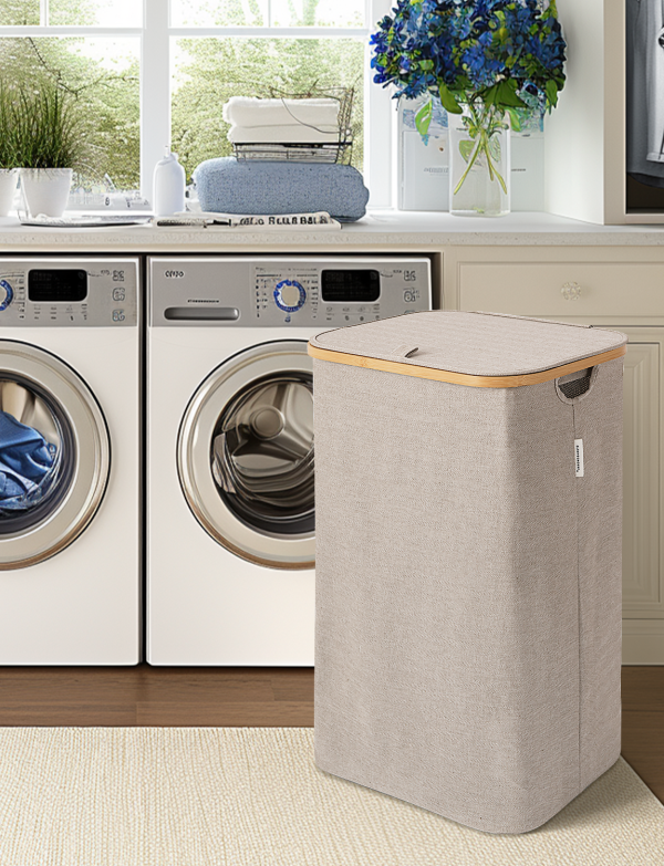 StorageWorks 100L Large Laundry Hamper with Lid, 1-Pack - Image 13